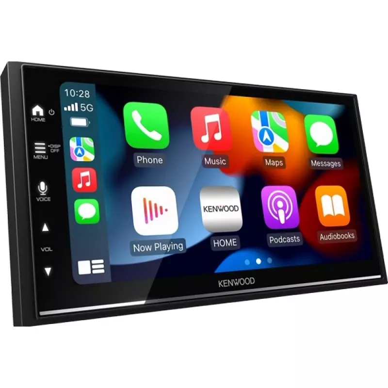 Kenwood DMX7722DABS 2 DIN auto multivides uztvērējs, 6,8 collu skārienekrāns, DAB+, bezvadu CarPlay un Android Auto, Wi-Fi, Bluetooth, 4x50 W, melns