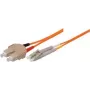 Tecline exertis Connect optiskais patch kabelis SC multi-mode (M) – LC multi-mode (M) 15 m 50/125 µm OM2 oranžs (85615)