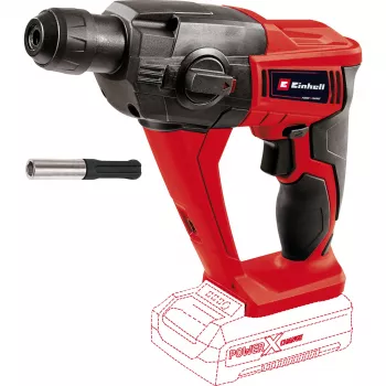 Bezvada āmura urbis EINHELL Power X-Change TE‑HD 18 Li, 18V, Li‑Ion 4.0 Ah Plus, ar urbju un kaltu komplektu