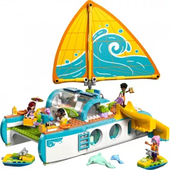 LEGO Friends Ceļojumu laivas piedzīvojums 42664 — 685 gab., 4 minilelles, 8+ gadi, 260×190×320 mm