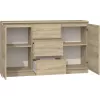 Topeshop KOMODA 2D3S DĄB SONOMA kumode