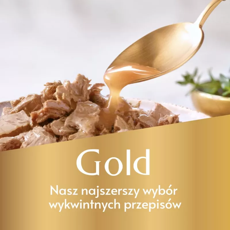 PURINA Gourmet Gold Succulent Delights Liellopu gaļa - slapjā kaķu barība - 85g