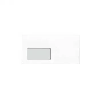 MAILmedia 80010474 aploksne DIN long (DL), ar lodziņu, balta, 80 g/m², pašlīmējoša