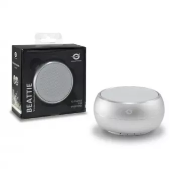 Conceptronic BEATTIE bezvadu Bluetooth skaļrunis, sudrabs, 3 W, 150-20000 Hz, Bluetooth 3.0+HS, Micro-USB