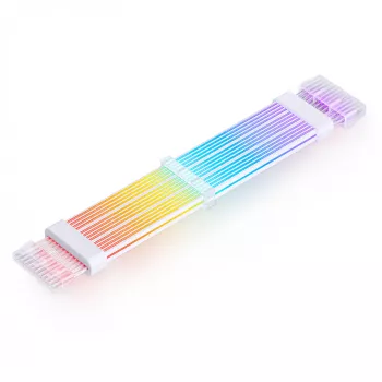 Jonsbo DY-2 PC Light Cable kabelis grafikas kartei, 3 savienotāji pa 8 kontaktiem, 0,3 m