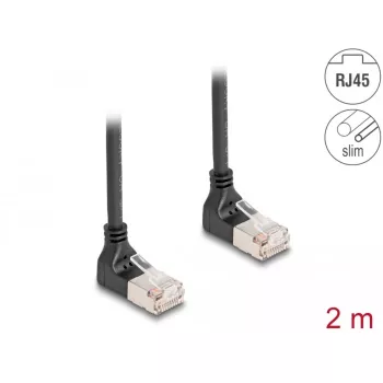 Delock 80282 Ethernet Patch Cable Melns