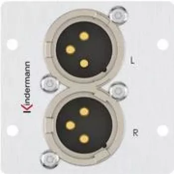 XLR ligzdas panelis Kindermann 7444000578