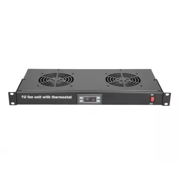 Ventilatoru panelis Extralink EX.19089 19 collu 2 ventilatori ar termostatu