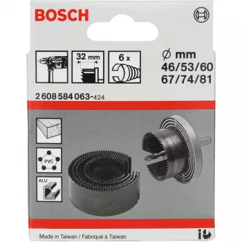 Urbju vainadziņu komplekts Bosch 2 608 584 063, sešstūra kāts, 6 gab.