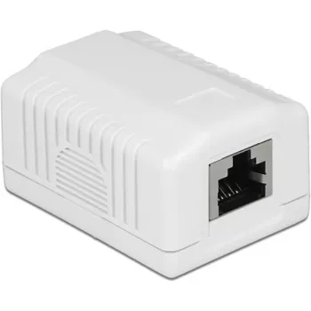 DeLOCK 86196 kontaktligzda RJ-45, virsmas montāža, balta