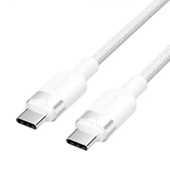 USB-C uz USB-C kabelis Vention TRW USB 2.0 2 m 0.48 Gbit/s 60 W Balts