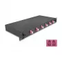 Šķiedru optikas savienojuma kārba DeLOCK 66999 Melna Metāla 482x220x44mm