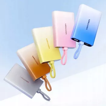 Pārnēsājams lādētājs Vention 10000 mAh ar USB-C, Lightning un USB-A, 22.5W izeja, varš