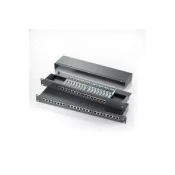 ROLINE 48,3 cm (19 inch)-Sadales panelis 1 HE, 24 Porti, Cat.5e, melns (26.11.0328)