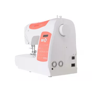 SINGER C5205 šujmašīna, modelis 230239102, pārnēsājama mehāniskā šujmašīna koraļļu oranžā krāsā