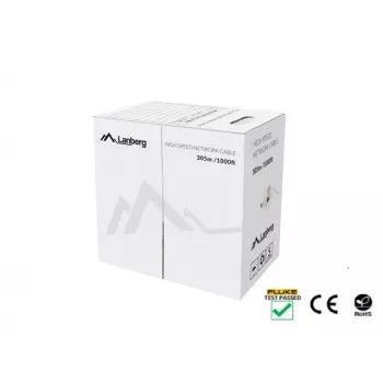 Tīkla kabelis Lanberg LCU5-12CU-0305-B U/UTP Cat5e 305 m Zils