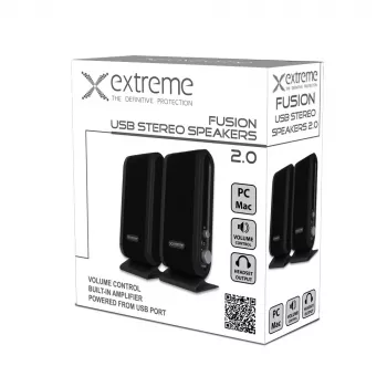 Extreme XP102 Skaļruņi 2.0 kanāli 4 W Melni