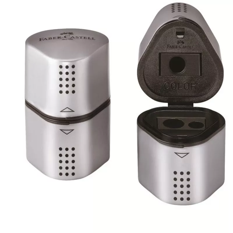 Manuāls zīmuļu asināmais Faber-Castell Grip 2001 Sudrabs