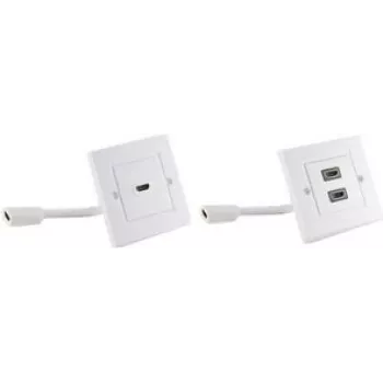 Sienas kontaktligzda 2 x HDMI ShiverPeaks BS79510-2