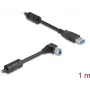 DeLOCK USB kabelis Type-A vīrišķais uz Type-B vīrišķais 90° leņķa 1 m