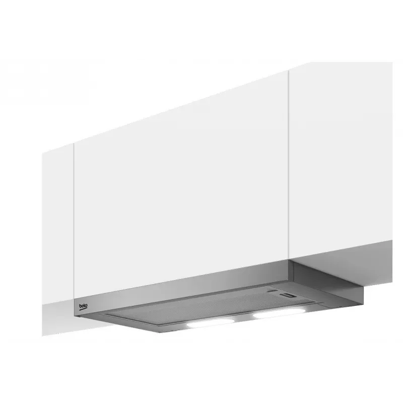 Beko HNT61210X tvaika nosūcējs, daļēji iebūvējams (izvelkams), nerūsējošais tērauds, 280 m³/h