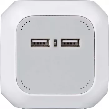 Brennenstuhl 1150100 Balts - Strāvas kubs ar USB portiem