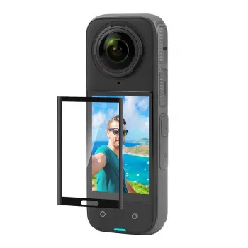 Rūdīta stikla ekrāna aizsargs Puluz PU976T Insta360 X4/X5 — Izturīgs pret skrāpējumiem