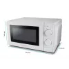 Mikroviļņu krāsns ESPERANZA ESTOFADO — 700 W, 20 L, 5 jaudas līmeņi, 24.5 cm pagriežamais statīvs, balta