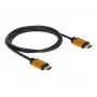 HDMI kabelis DeLOCK 85728 1,5m A tipa Melns Zelts