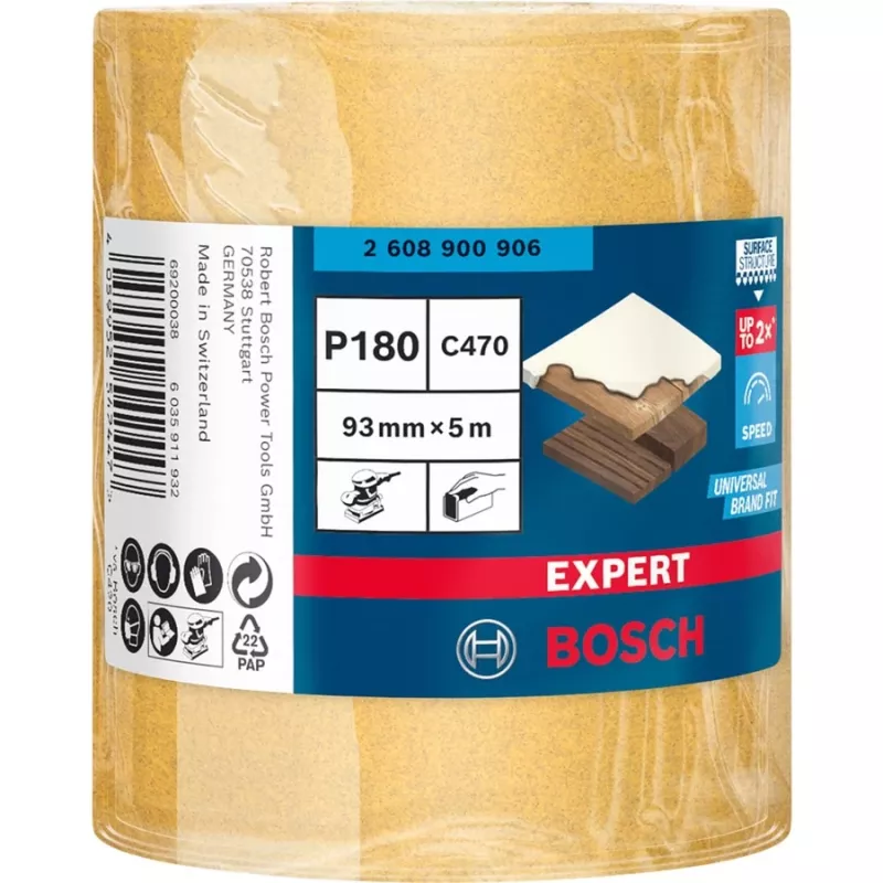 Bosch Expert C470 slīpēšanas ruļļa smalkā smiltis P180