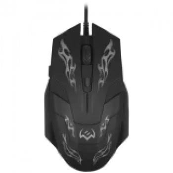Spēļu pele Sven RX G720 USB (klusas pogas, 5+1 poga, 1200-3200 DPI, SoftTouch, fona apgaismojums)