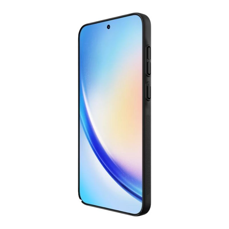 Aizsargmaciņš Nillkin Super Frosted Shield Pro Samsung Galaxy A35 — melns, plāns, aizmugures un sānu aizsardzība, precīzi izgriezumi