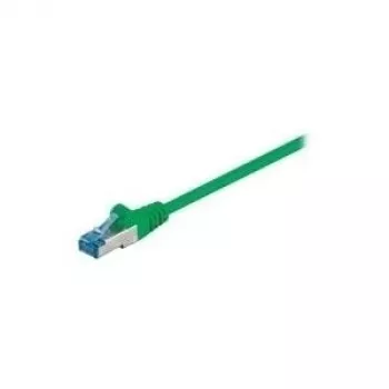 Wentronic Goobay CAT 6a Patch Kabelis, S/FTP (PiMF), Zaļš, 1 m - LSZH Halogēnu Nesaturošs, Varš (93681)