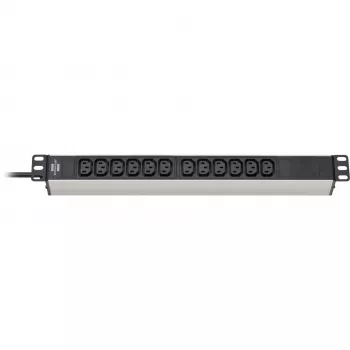 Pagarinātājs Brennenstuhl 1390007112 2m 12 C13 kontaktligzdas Melns Sudrabs