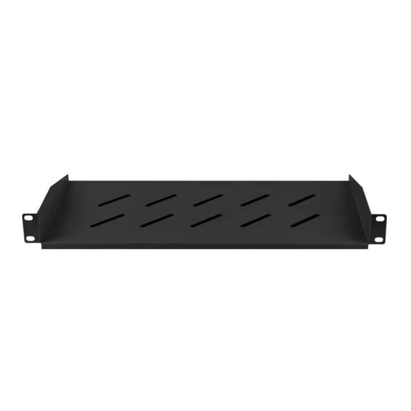 Lanberg AK-1014-B 19 collu plaukts 1U 483x220 mm, 25 kg, melns