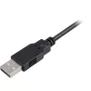 USB 2.0 pagarinātāja kabelis, USB-A spraudnis > USB-A ligzda (melns, 3,0 m, dubultekrāns)