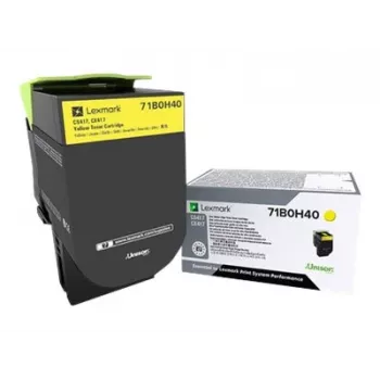 Tonera kasetne Lexmark 71B0H40 dzeltena, 3000 lpp.