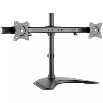 HAGOR HA FS - Divu monitoru stiprinājums galdam - 2 LCD ekrāniem - Melns - Ekrāna izmērs: 38-68 cm (15-27 inch)