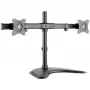 HAGOR HA FS - Divu monitoru stiprinājums galdam - 2 LCD ekrāniem - Melns - Ekrāna izmērs: 38-68 cm (15-27 inch)