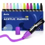Akrila marķieri Arrtx LC303274 — 12 krāsas, smalka gala komplekts mākslai un amatniecībai