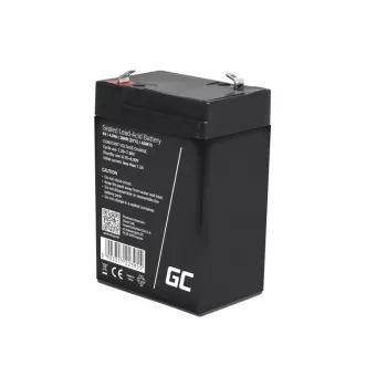 UPS akumulators Green Cell AGM15, 6 V, 4 Ah, noslēgts svina-skābes (VRLA), melns, 680 g