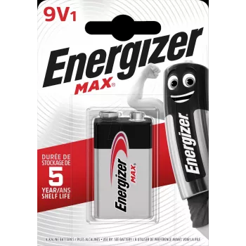 ENERGIZER BATTERY Max 426660 9V 6LR61, 1 gab., Eko iepakojums