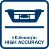 Bosch 1 600 A01 V3Z optiskais līmeņrādis 1.2 m alumīnijs, melns