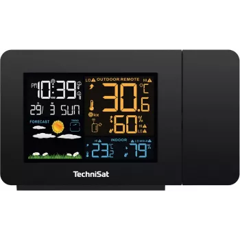 Laika stacija TECHNISAT Imeteo P1 bezvadu ar iekštelpu un āra temperatūras un mitruma sensoriem