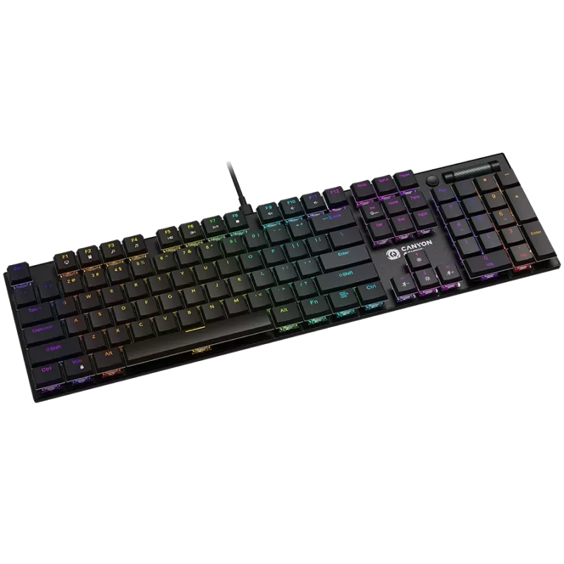 CANYON tastatūra Cometstrike GK-55 EN/RU vadu mehāniskā