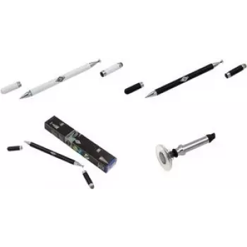 3-in-1 Stylus WEDO 261 7000 balts — skārienpildspalva, lodīšu pildspalva, diska uzgalis