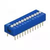 DIP slēdzis PCB DELOCK 66388, zila plastmasa, 10 gab., 31.9×9.9×5.5 mm