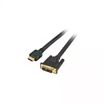 EFB-Elektronik HighSpeed HDMI+ - DVI kabelis, HDMI A - DVI 24+1 vīr./vīr., 1m, melns