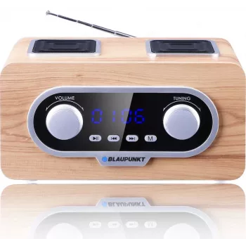 Blaupunkt PP5.2CR pārnēsājamais radio ar koka efektu