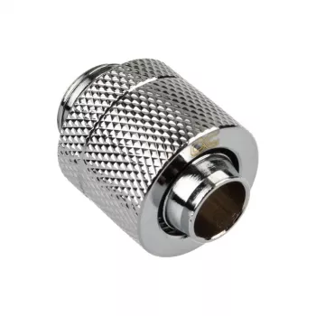 Alphacool Eiszapfen Savienotājs taisns G1/4 collas AG uz 13/10mm - hroms Sudrabs